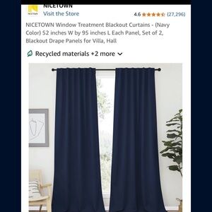 Navy/dark blue Blackout Curtains